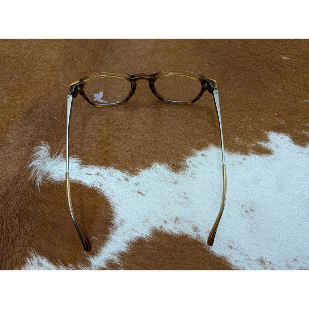 Maui Jim MJO 2406-18A Brown Titanium Round Eyeglasses Frames 47-21-137 Japan